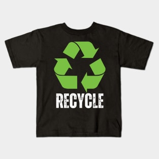 Recycle - Recycling - Recycle Symbol - Reduce Reuse Recycle Earth day Kids T-Shirt